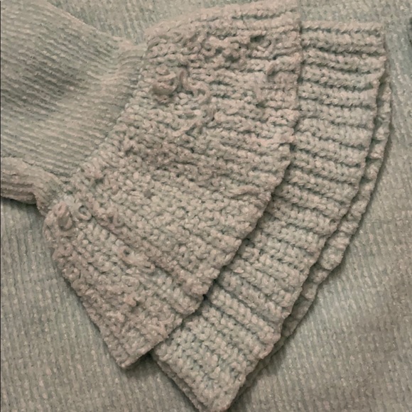 Cat and Jack Aqua colored sweater girls - Picture 3 of 5